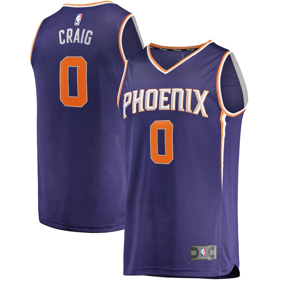Men Phoenix Suns #0 Torrey Craig Fanatics Branded Purple Fast Break Replica NBA Jersey